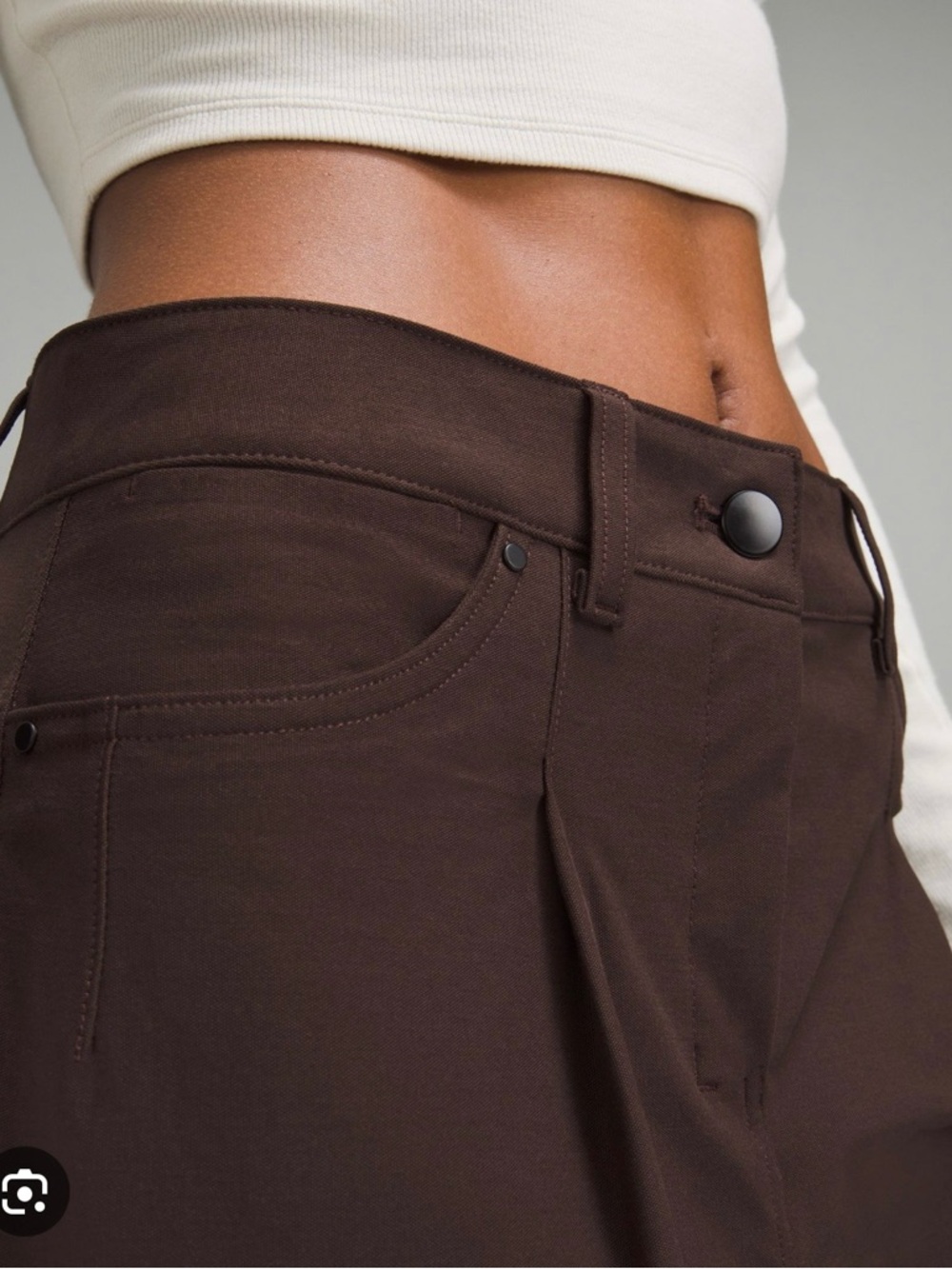 lululemon athletica City Sleek 5-Pocket Barrel-Leg Pant - Brown - Picture 3 of 7